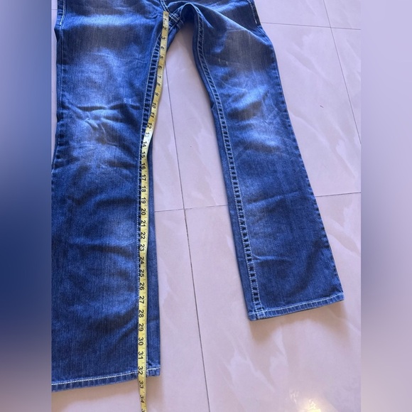 Harley-Davidson Women's Bootcut Jeans Blue Denim Genuine Motor Clothes Size 8 - Picture 12 of 16